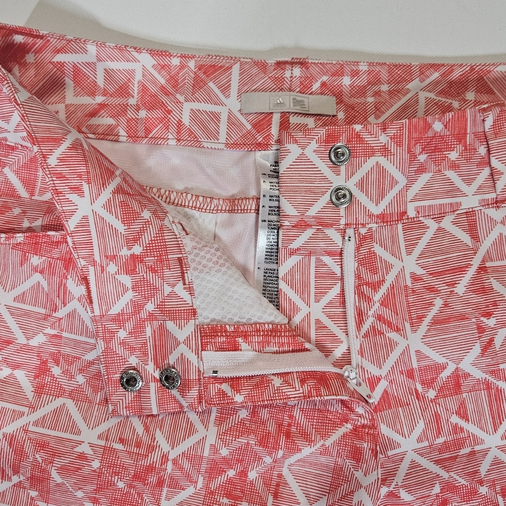 Adidas Golf Shorts Womens 2 Pink White - Picture 4 of 9